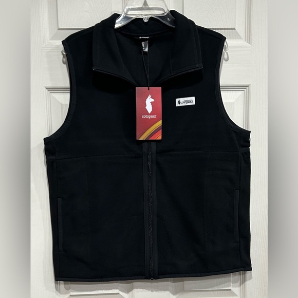 Cotopaxi Women's Large Amado Fleece Vest Black NWT Lightweight Retro - Picture 1 of 8